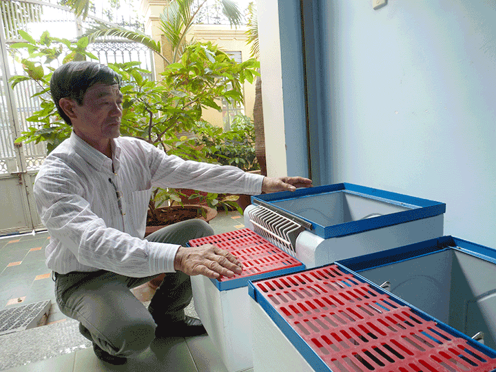 "Hố ga ngăn mùi không muỗi" được trình UBND Bà Rịa - Vũng Tàu để hử nghiệm trên thực tế